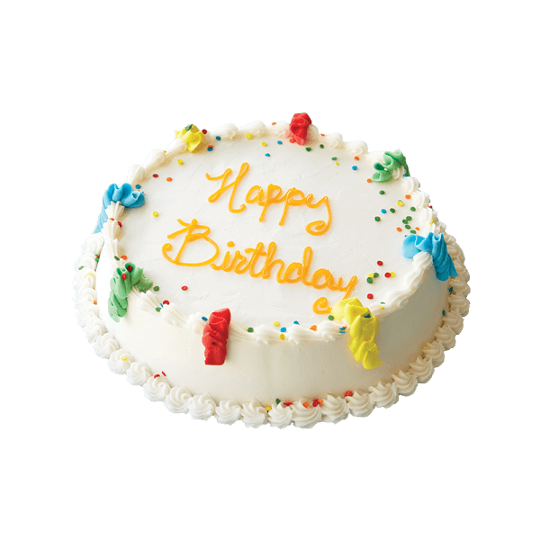 Birthday Clipart-colorful birthday cake with candles confetti happy birthday  text